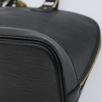 Louis Vuitton Alma Handbag Epi Leather, BLACK, LEATHER, Handbag