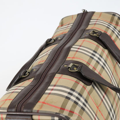 Burberry Vintage Duffle Bag Haymarket Canvas, BEIGE, CANVAS, Travel bag