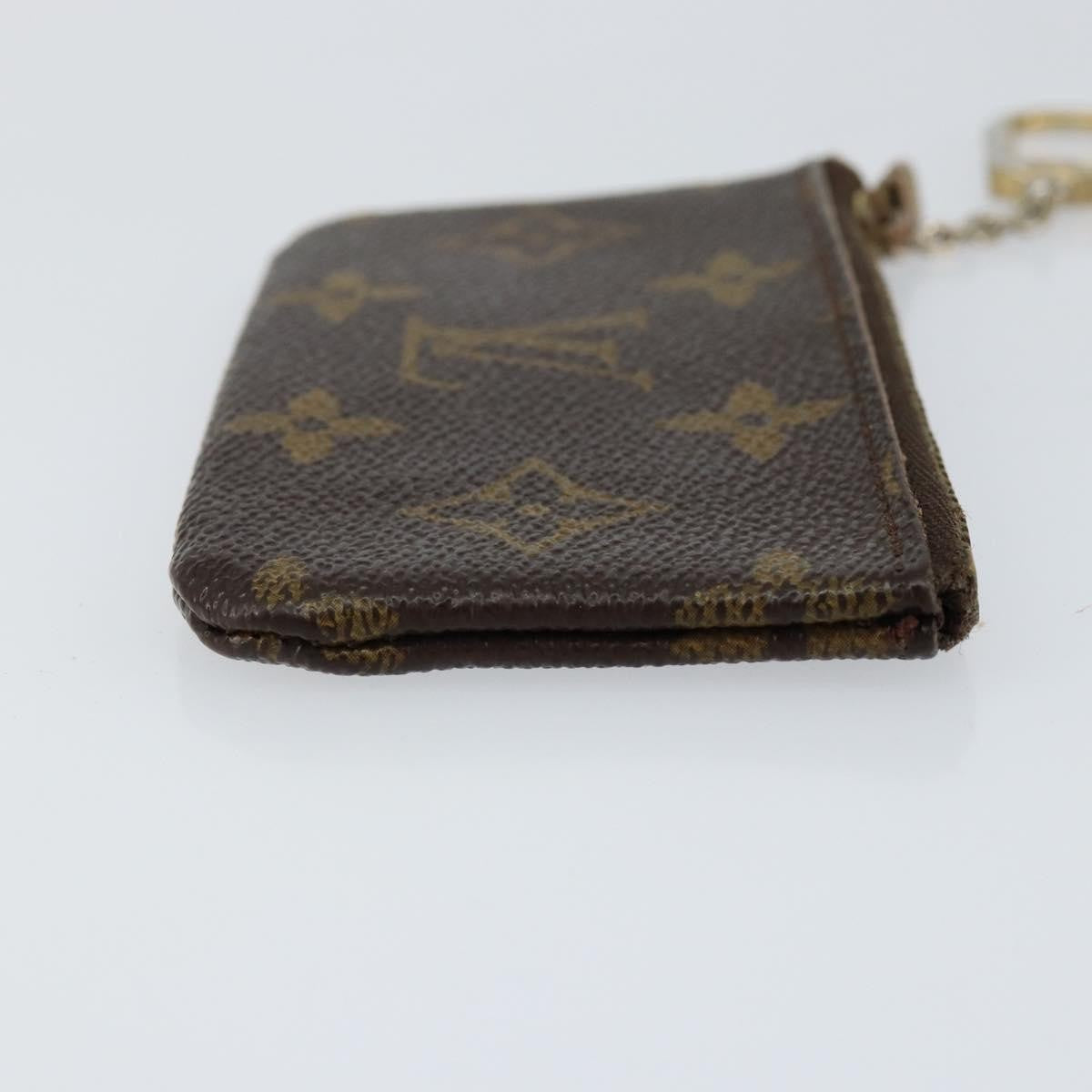 Louis Vuitton Pochette Clés Monogram Canvas, BROWN, CANVAS, Wallets