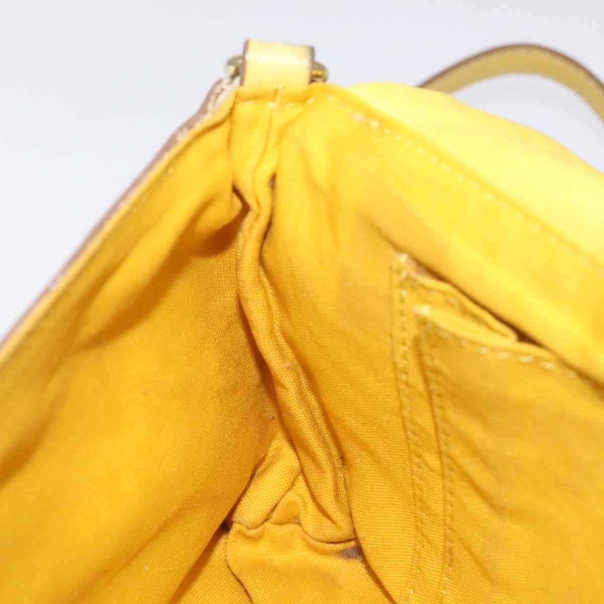 Burberry Flap Shoulder Bag Leather, YELLOW, LEATHER, Shoulder bag