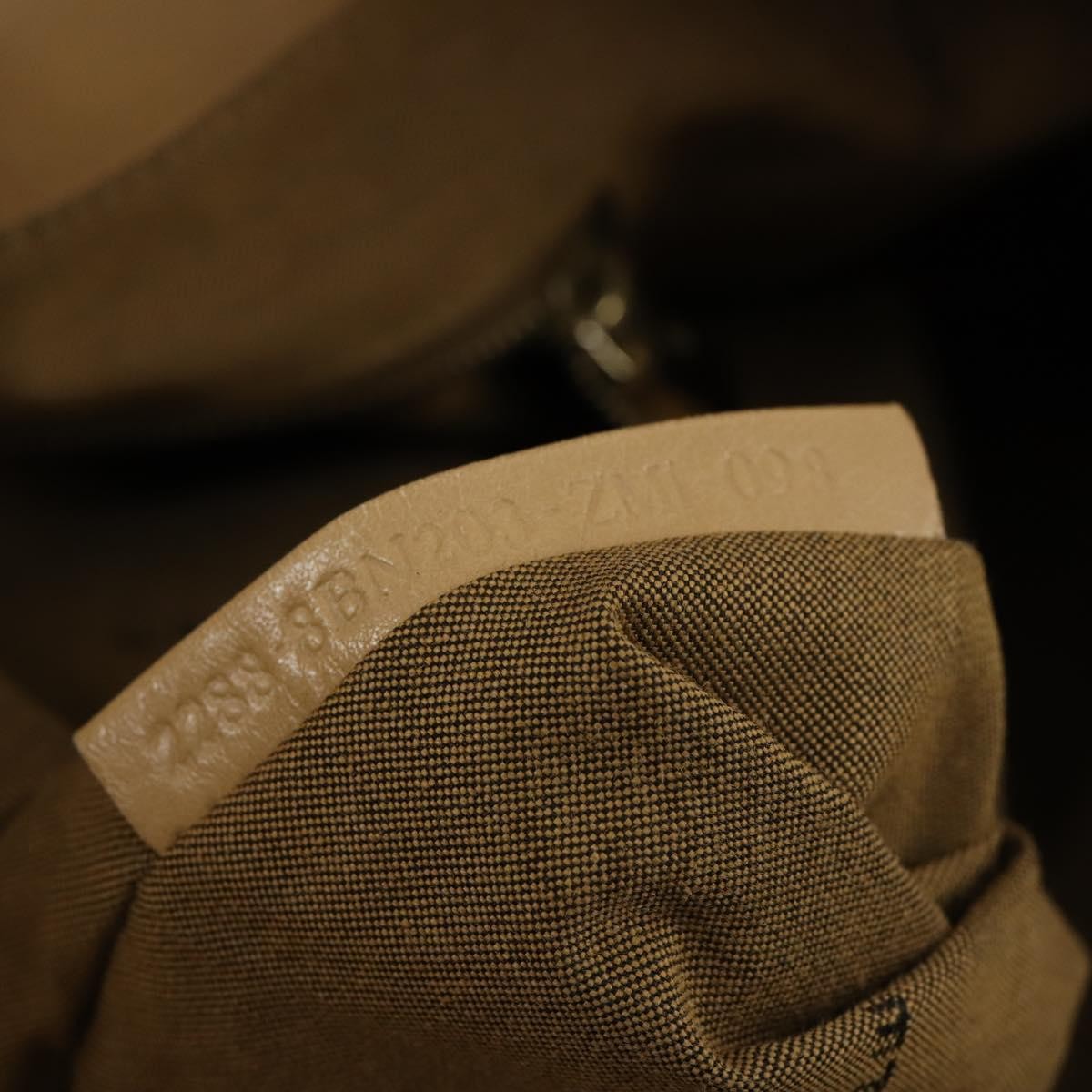 Fendi Twins Tote Leather, BEIGE, LEATHER, Tote bag