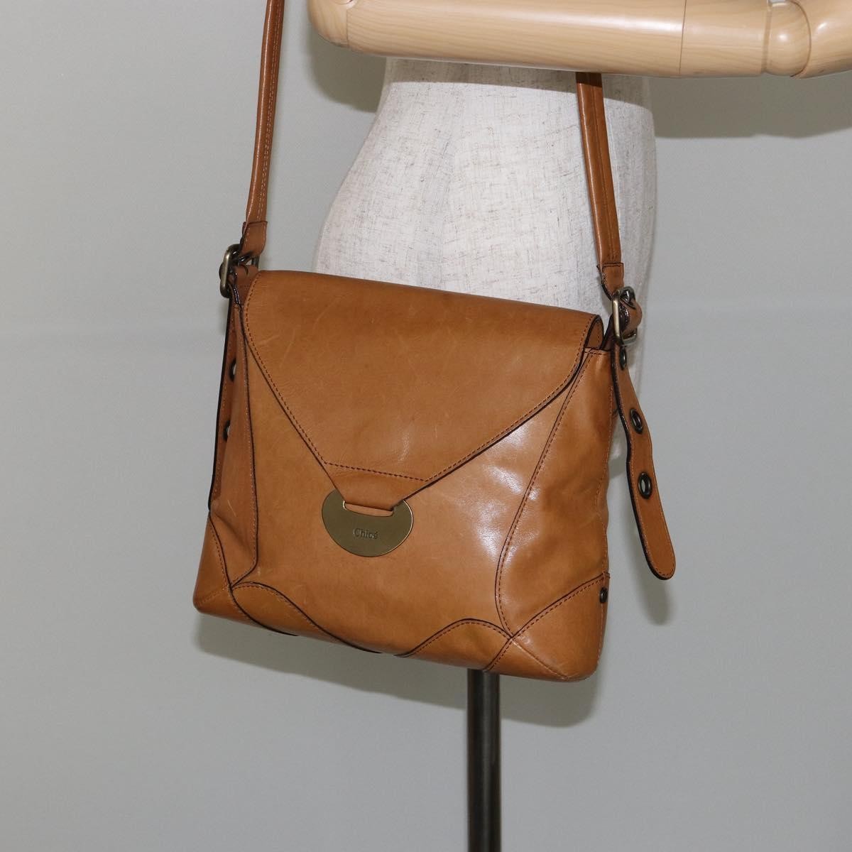 Chloe Vintage Flap shoulder bag Leather, BEIGE, LEATHER, Shoulder bag