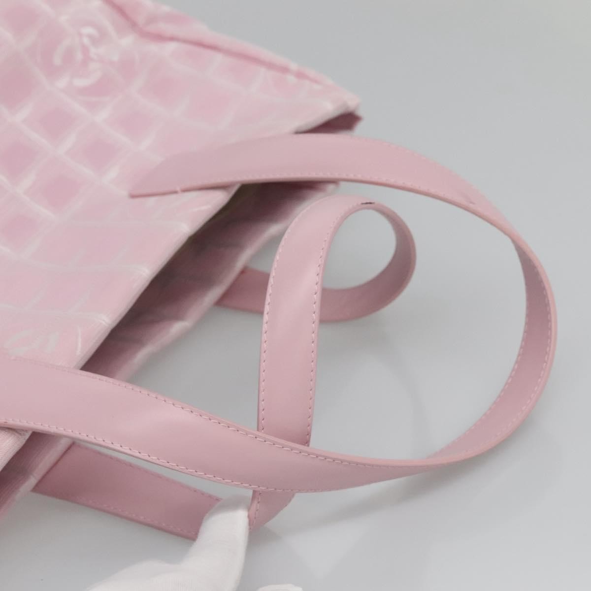 Chanel Travel Line Tote Nylon, PINK, NYLON, Tote bag