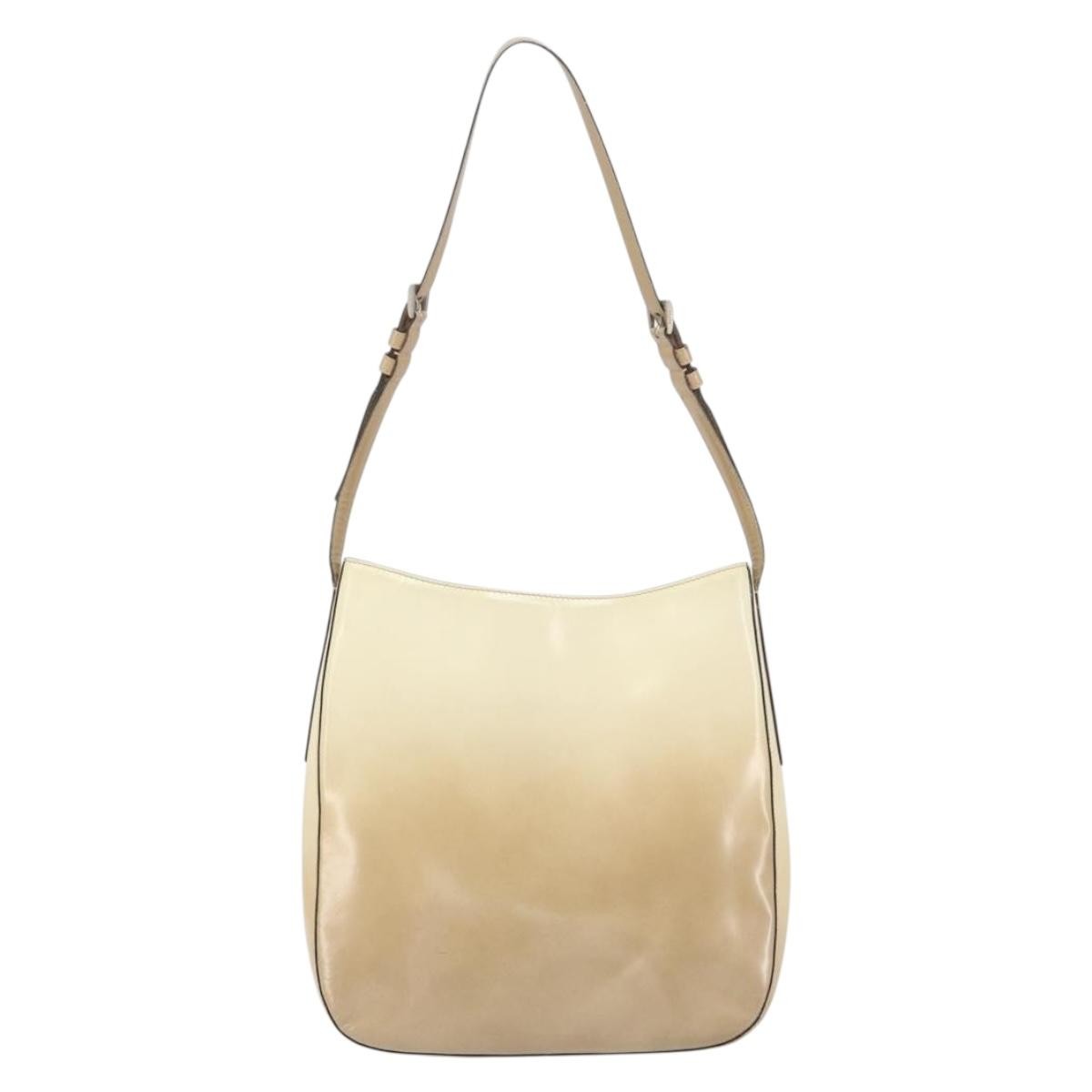 Prada Vintage Shoulder Bag Patent leather, BEIGE, PATENT_LEATHER, Shoulder bag