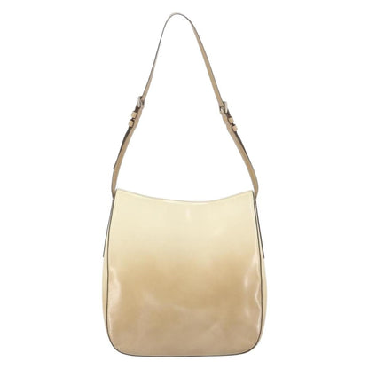 Prada Vintage Shoulder Bag Patent leather, BEIGE, PATENT_LEATHER, Shoulder bag