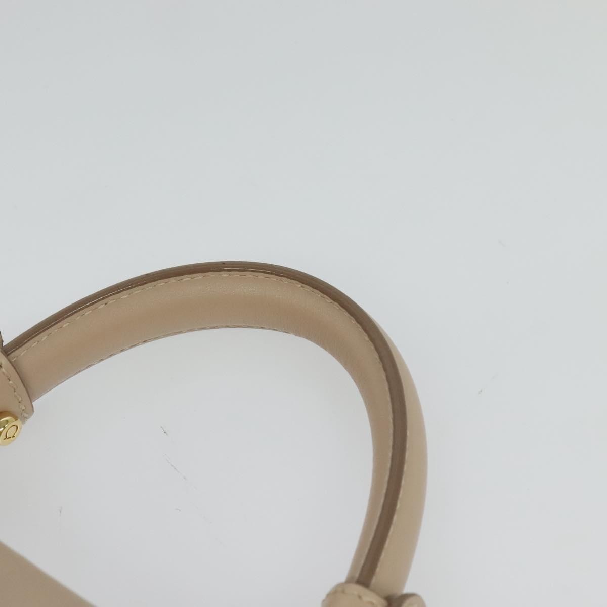 Salvatore Ferragamo Gancini handbag Leather, BROWN, LEATHER, Handbag