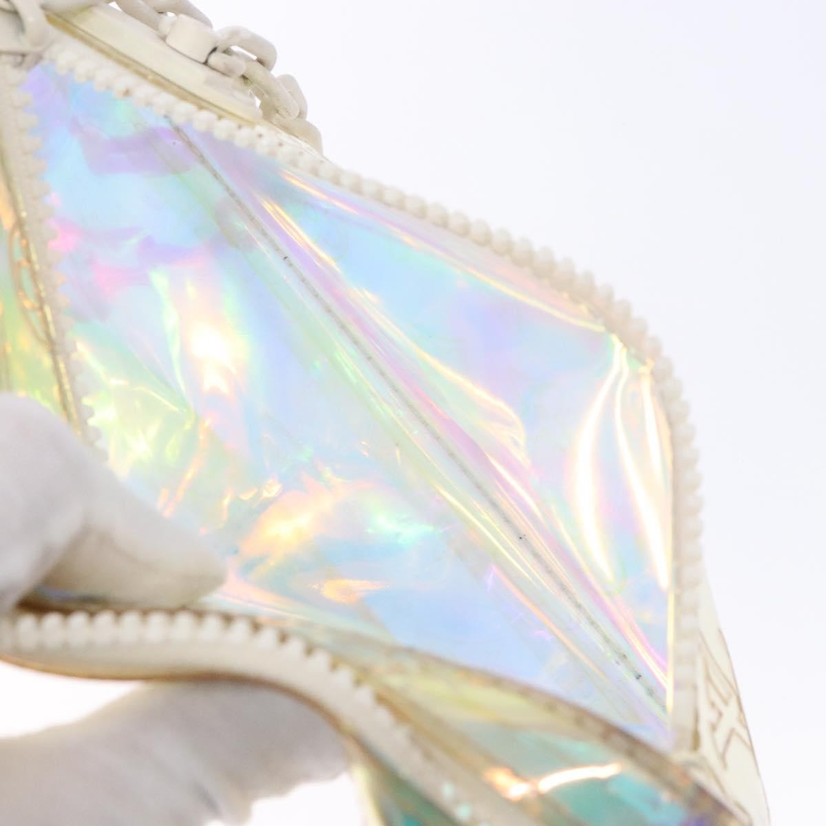 Louis Vuitton Pochette Volga Limited Edition Monogram Prism PVC, SILVER, PVC, Clutche & pouche