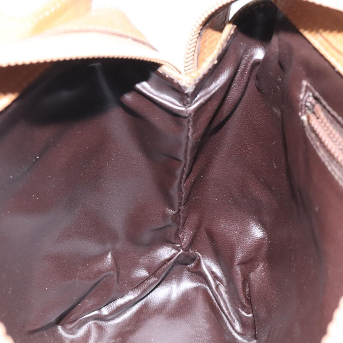 Celine Macadam Handbag Macadam with leather, BEIGE, CANVAS, Handbag