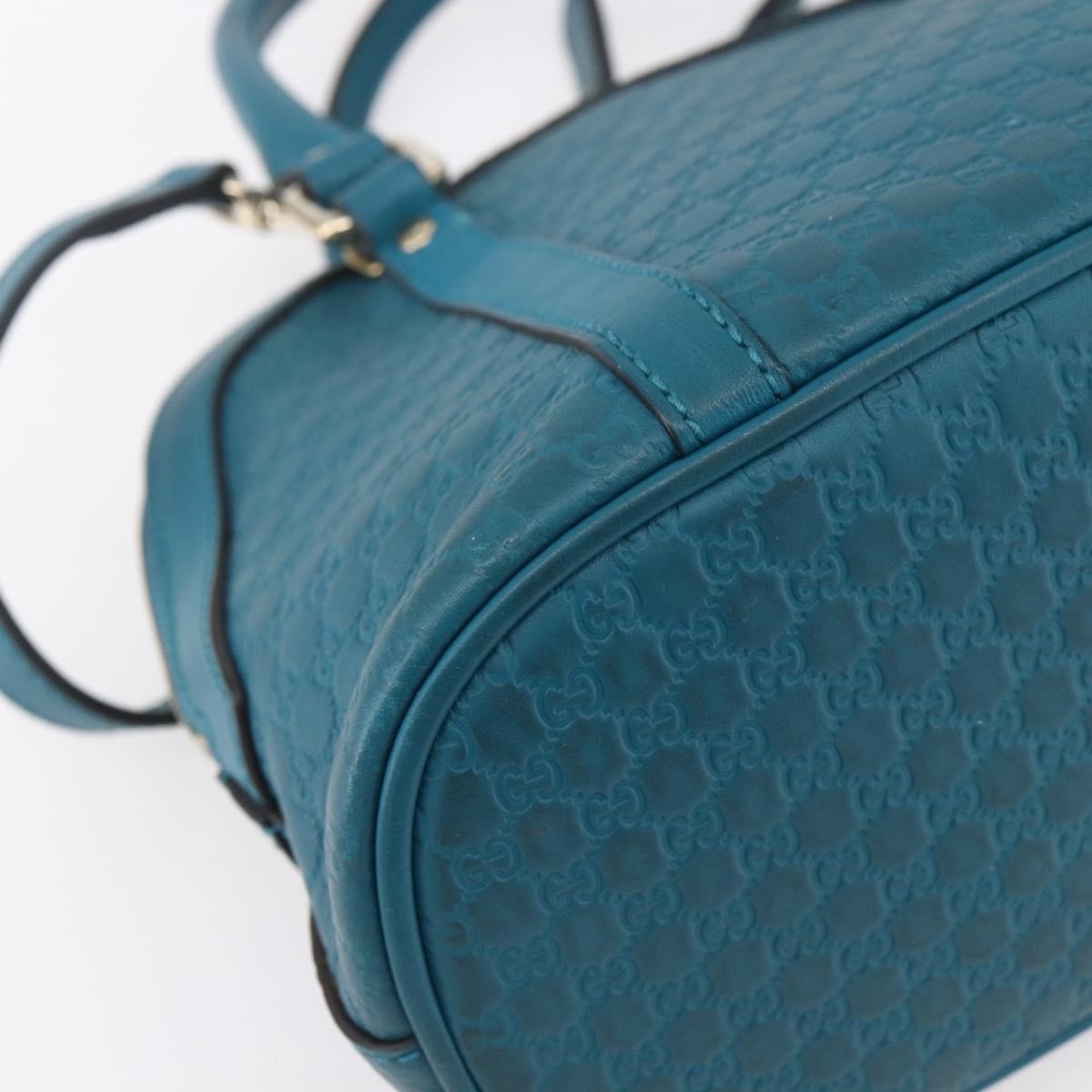 Gucci Convertible Dome Satchel Guccissima Leather, TURQUOISE, LEATHER, Handbag