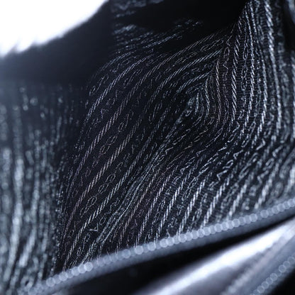 Prada Vintage Shoulder Bag Leather, BLACK, LEATHER, Shoulder bag