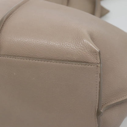 Chloe Vick Tote Leather, BEIGE, LEATHER, Tote bag