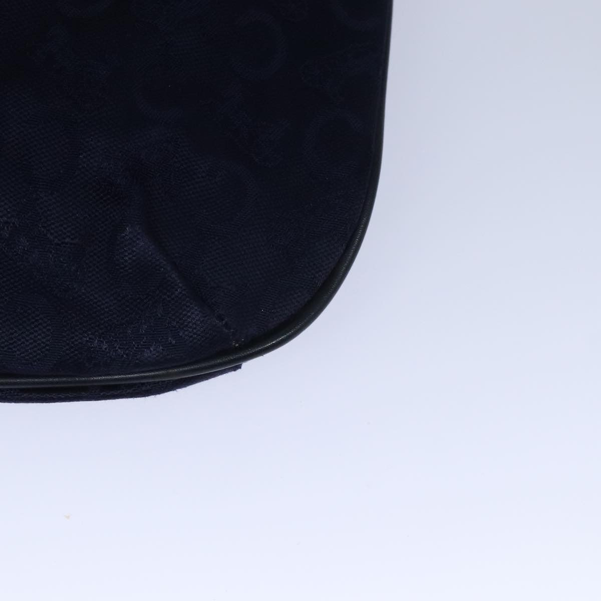 Celine Sulky Vertical Cabas Tote Canvas with Leather, NAVY, CANVAS, Tote bag