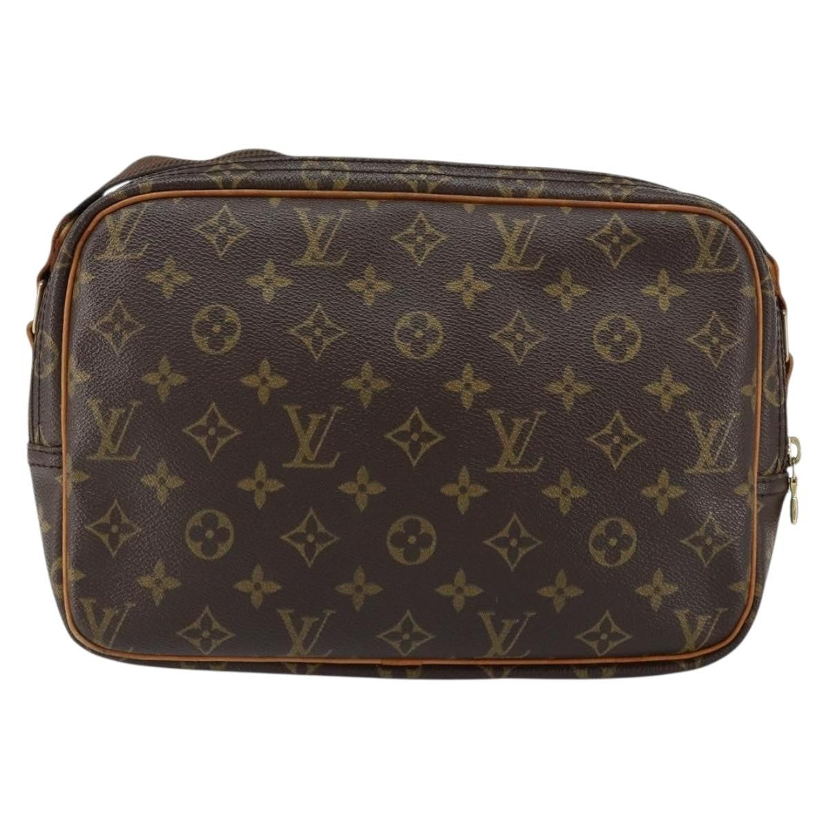 Louis Vuitton Reporter Bag Monogram Canvas, BROWN, CANVAS, Shoulder bag