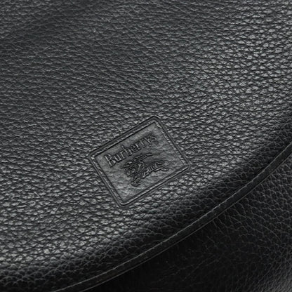 Burberry Vintage Shoulder Bag Leather, BLACK, LEATHER, Shoulder bag
