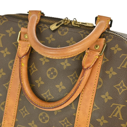 Louis Vuitton Keepall Bag Monogram Canvas, BROWN, CANVAS, Travel bag