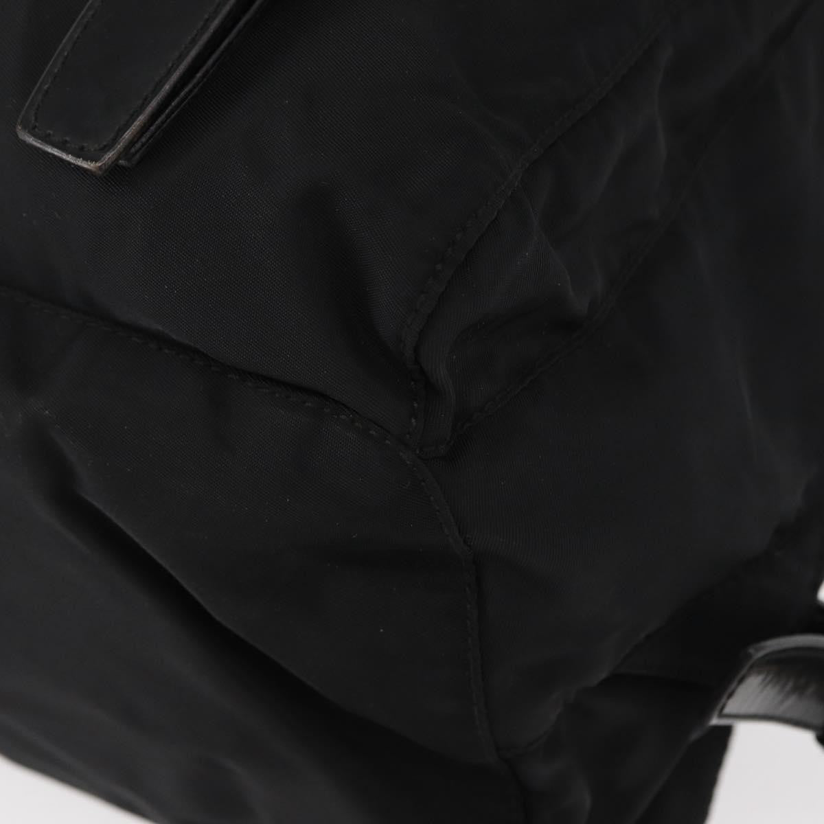 Prada Double Front Pocket Backpack Tessuto, BLACK, NYLON, Backpack