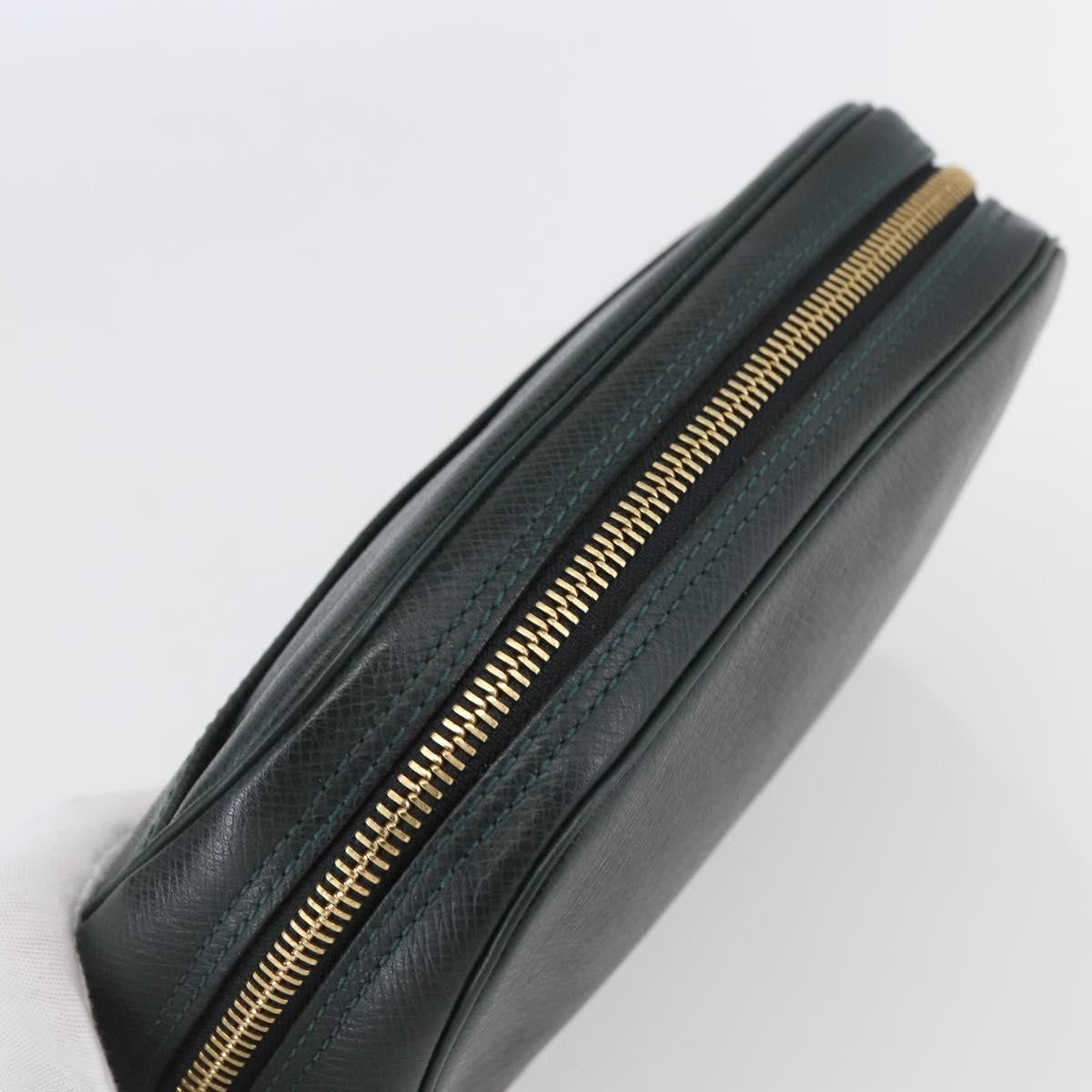 Louis Vuitton Toiletry Bag Leather, GREEN, LEATHER, Toiletry Case