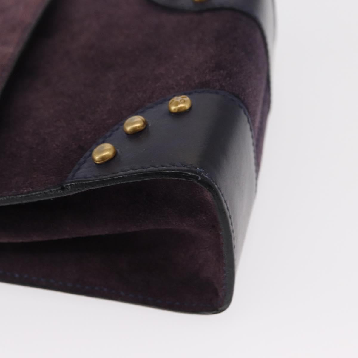 Celine Handbag Suede, PURPLE, SUEDE, Handbag