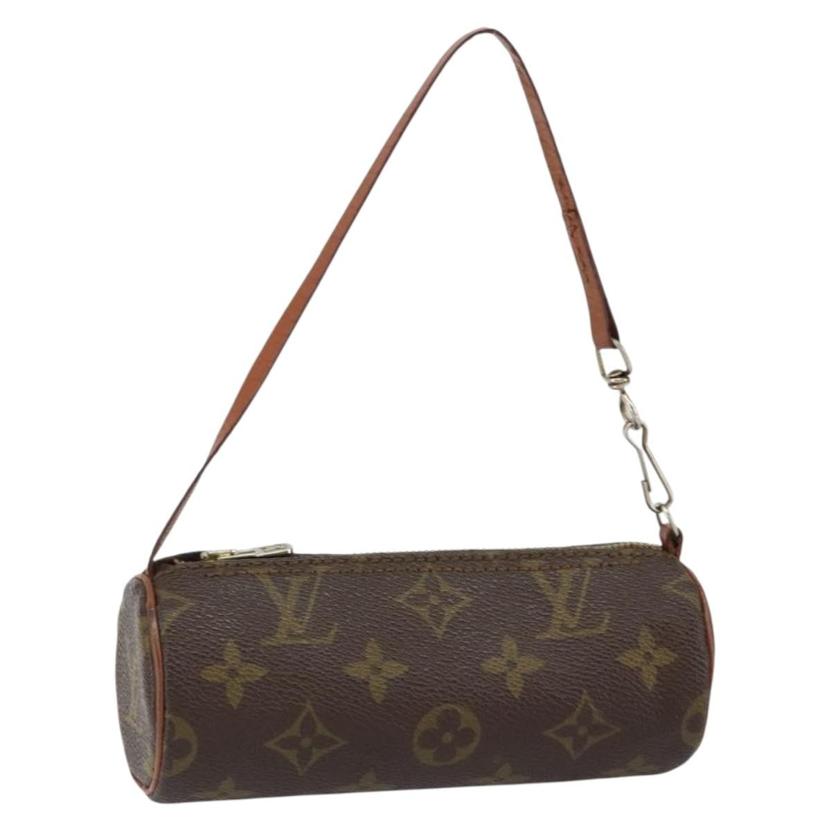 Louis Vuitton Papillon Pochette Monogram Canvas, BROWN, CANVAS, Clutche & pouche