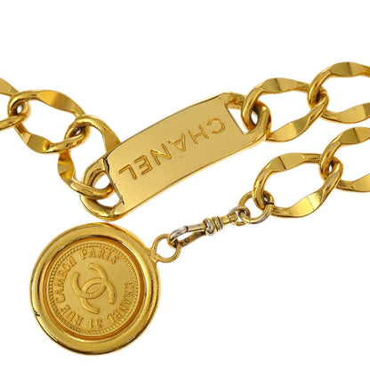 Chanel Medallion Chain Link Belt Metal, GOLD, GOLD_PLATED, Belts