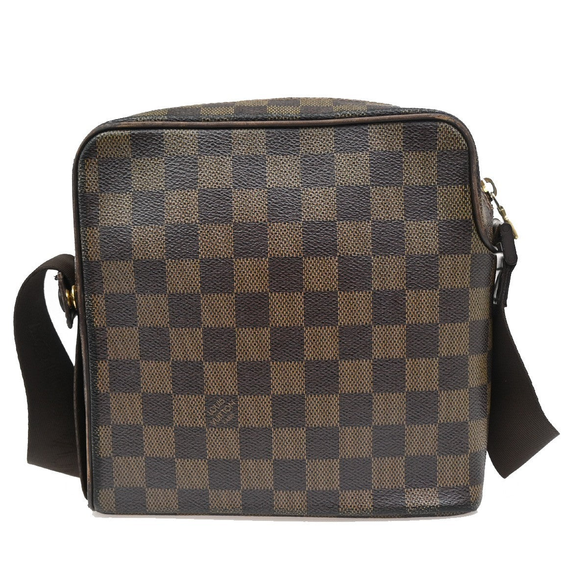 Louis Vuitton Olav Handbag Damier, BROWN, CANVAS, Shoulder bag