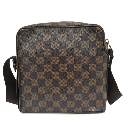 Louis Vuitton Olav Handbag Damier, BROWN, CANVAS, Shoulder bag