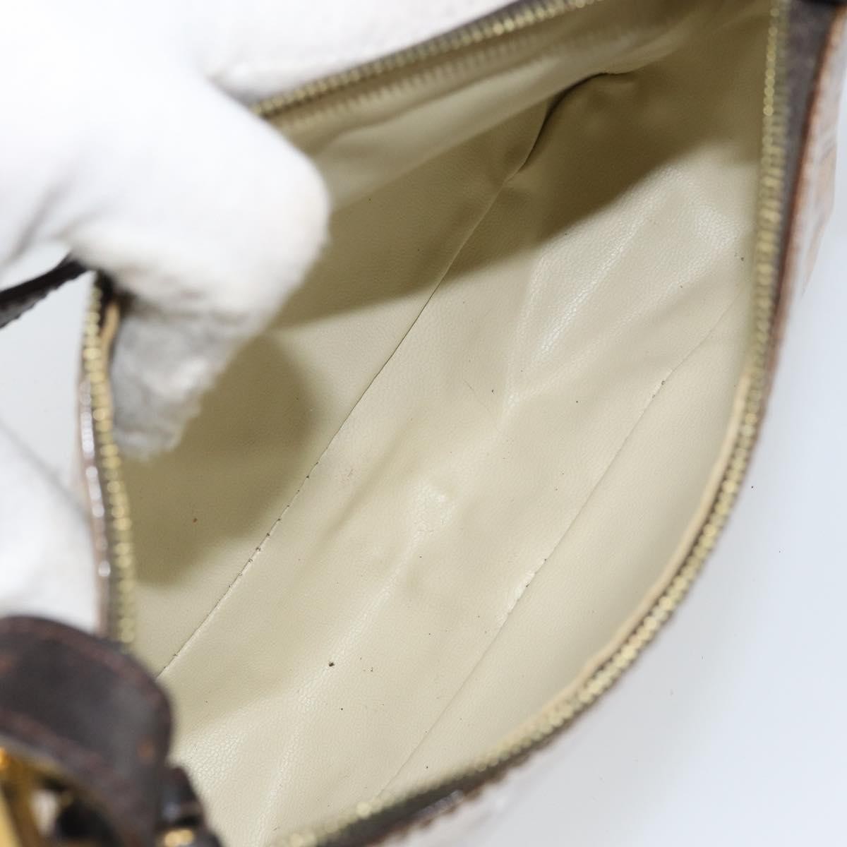 Fendi Vintage Shoulder Bag Zucca Canvas, BEIGE, PVC, Shoulder bag