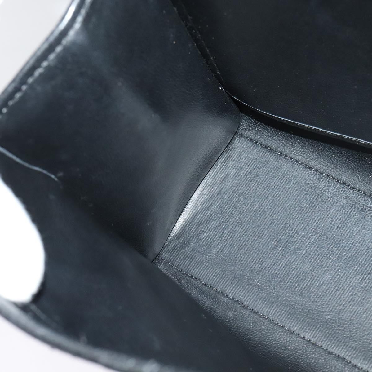 Christian Dior Vintage CD Handbag Leather, BLACK, LEATHER, Handbag