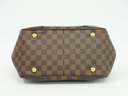 Louis Vuitton Verona Handbag Damier, BROWN, CANVAS, Handbag