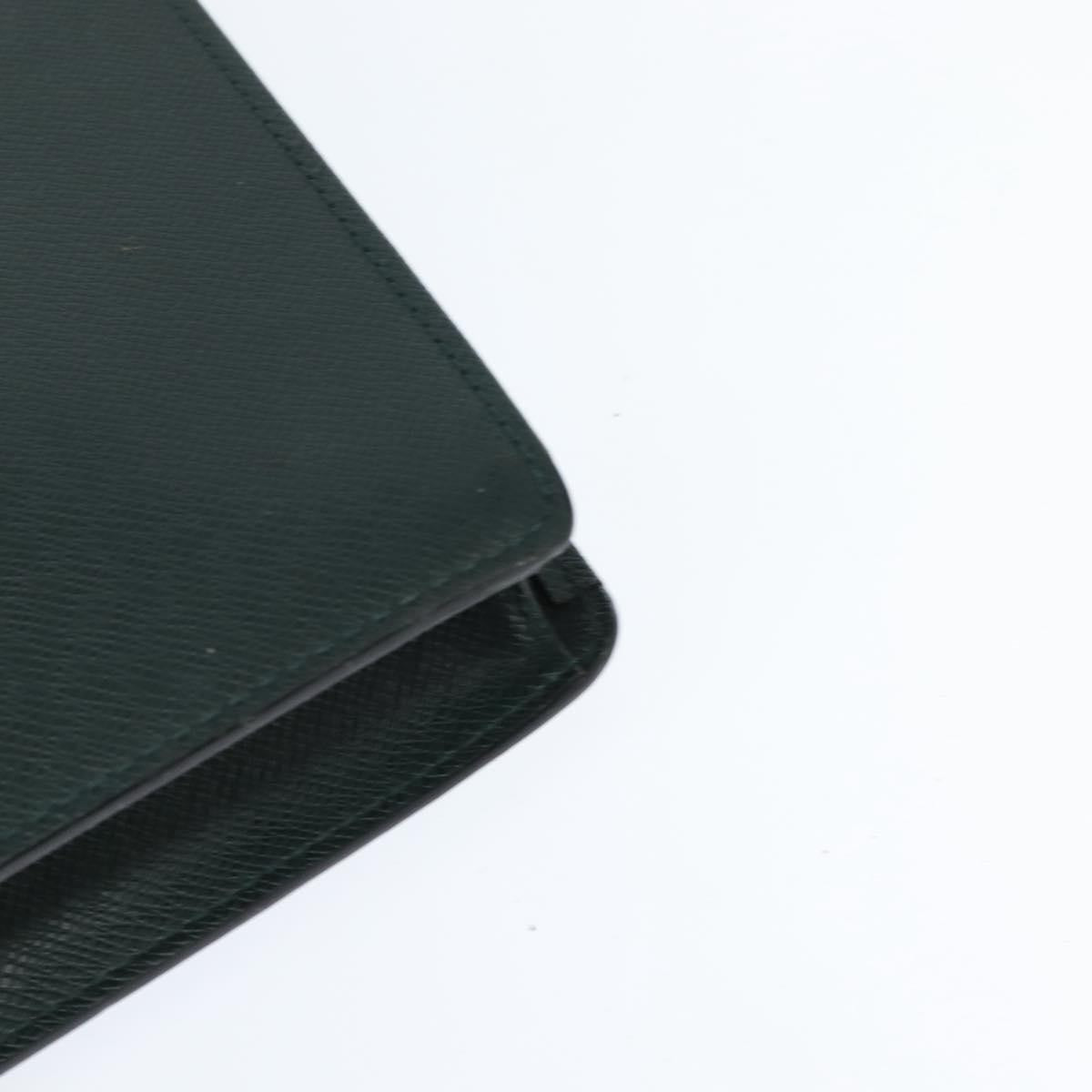 Louis Vuitton Serviette Kourad Briefcase Taiga Leather, GREEN, LEATHER, Briefcase