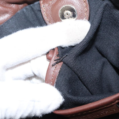 Burberry Big Crush Tote Leather and House Check Canvas, BROWN, LEATHER, Handbag