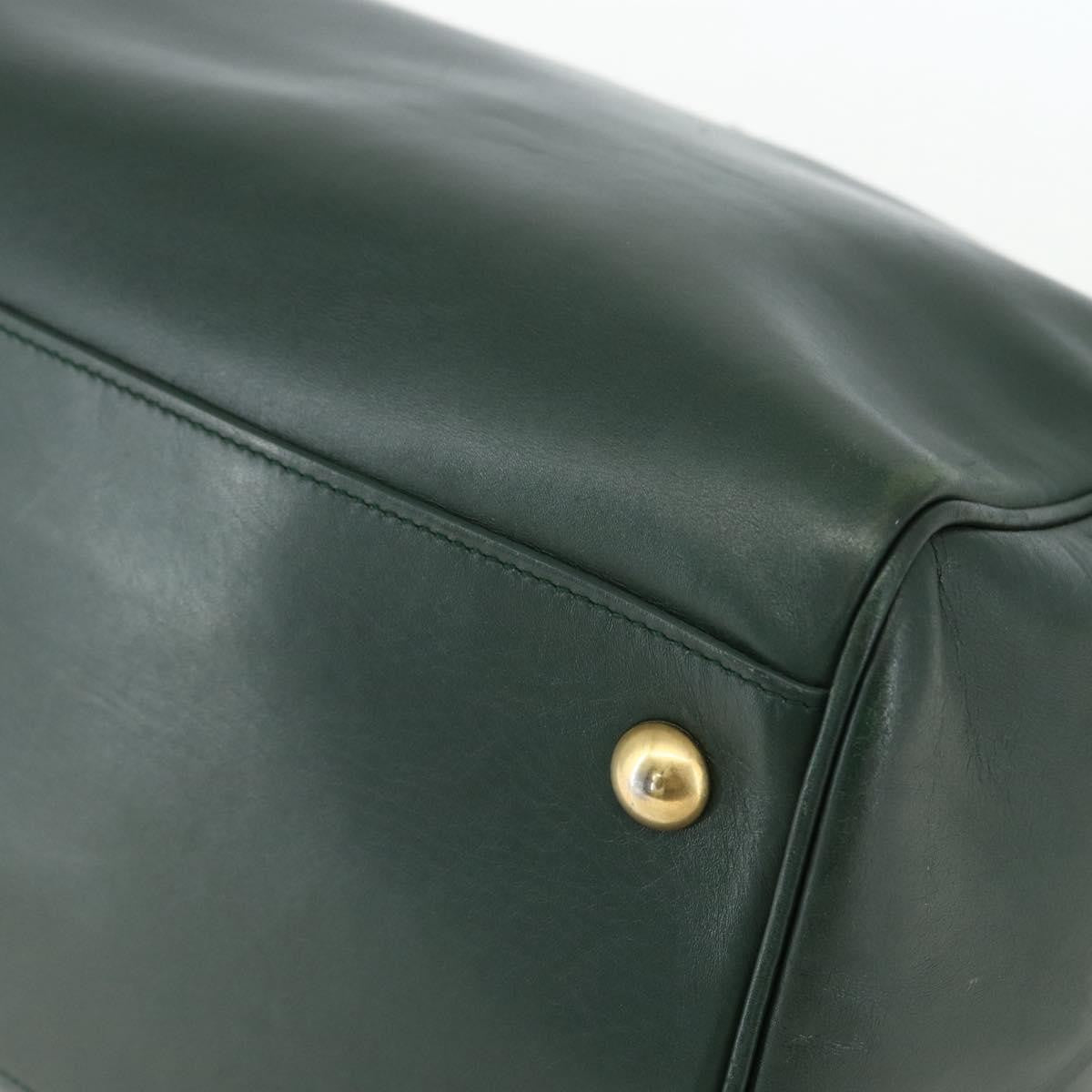Saint Laurent Classic Duffle Bag Leather, GREEN, LEATHER, Travel bag
