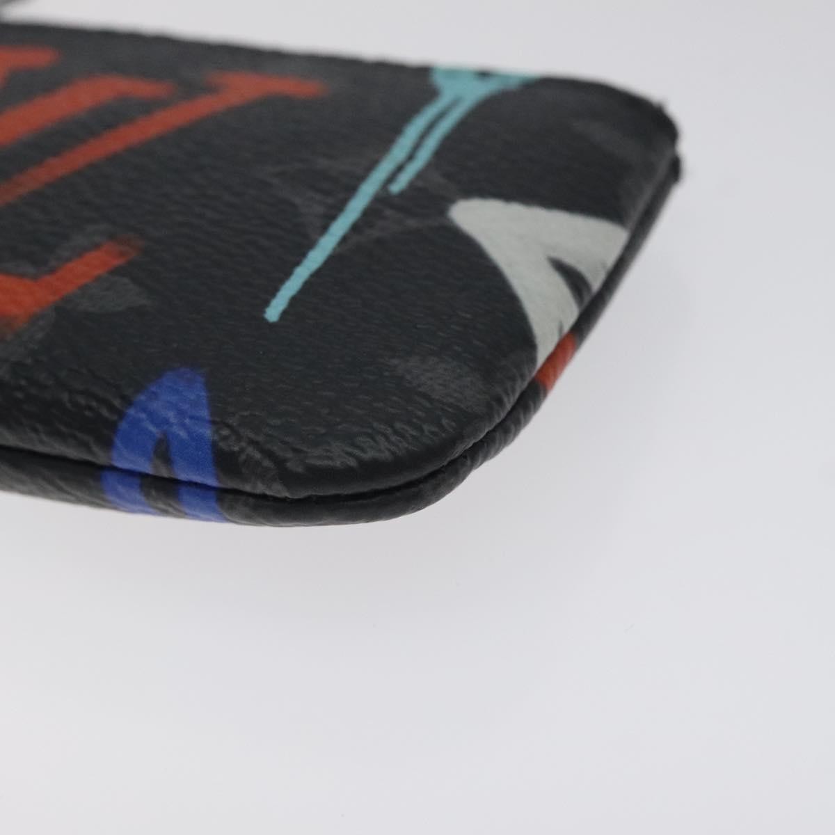 Louis Vuitton Pochette Clés Monogram Canvas, BLACK, CANVAS, Wallets