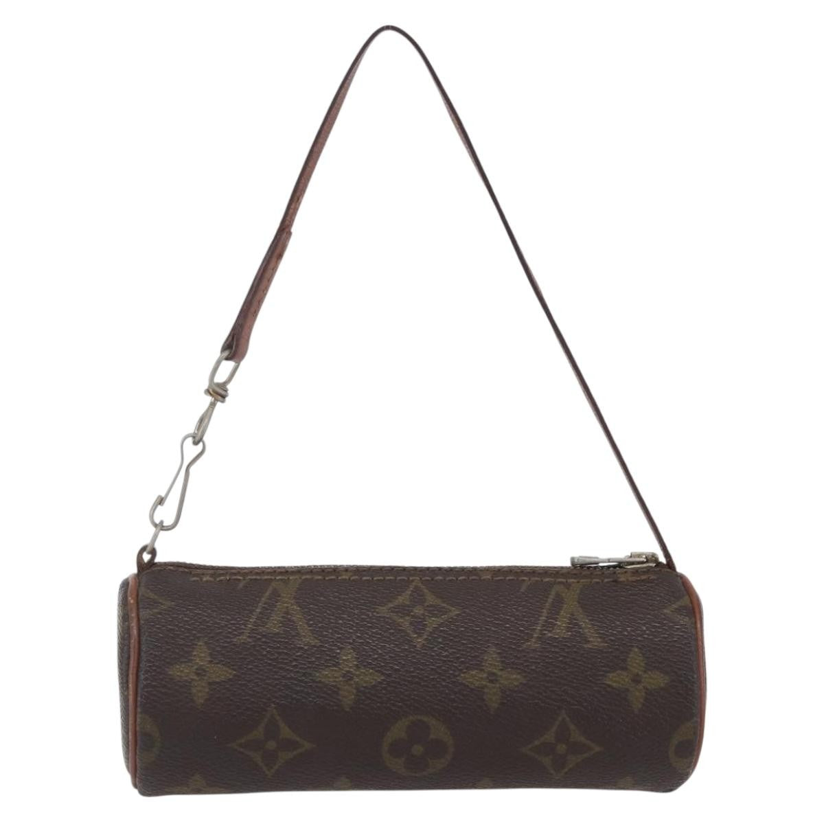 Louis Vuitton Papillon Pochette Monogram Canvas, BROWN, CANVAS, Clutche & pouche