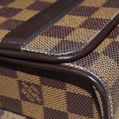 Louis Vuitton Tribeca Carre Handbag Damier, Brown, Canvas, Handbag
