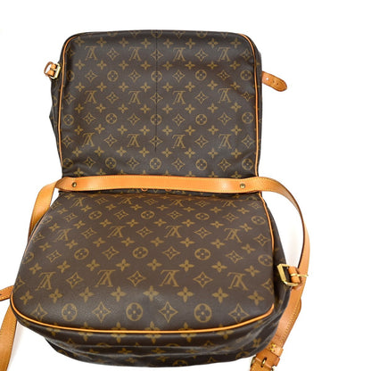 Louis Vuitton Saumur Handbag Monogram Canvas, Brown, Canvas, Shoulder Bag