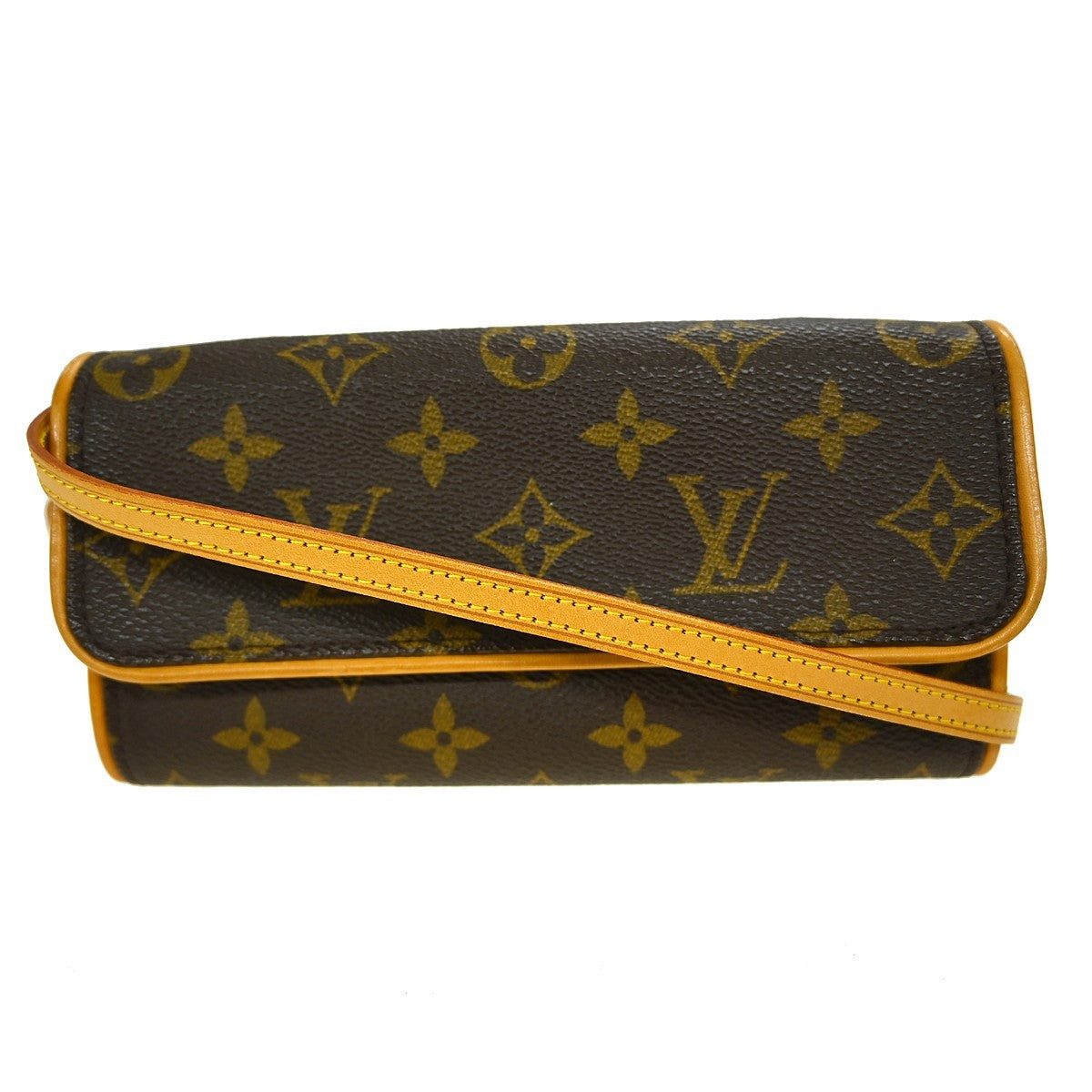 Louis Vuitton Twin Handbag Monogram Canvas, Brown, Canvas, Clutch