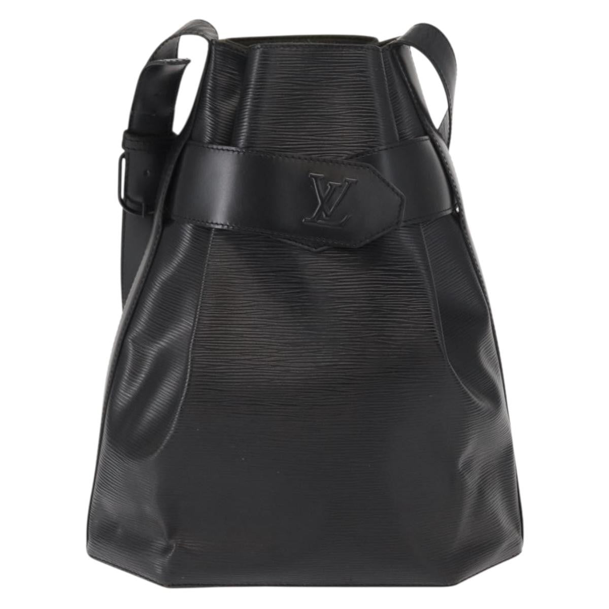 Louis Vuitton Vintage Sac d'Epaule Handbag Epi Leather, BLACK, LEATHER, Shoulder bag