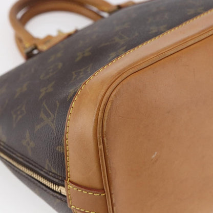 Louis Vuitton Alma Handbag Monogram Canvas, BROWN, CANVAS, Handbag