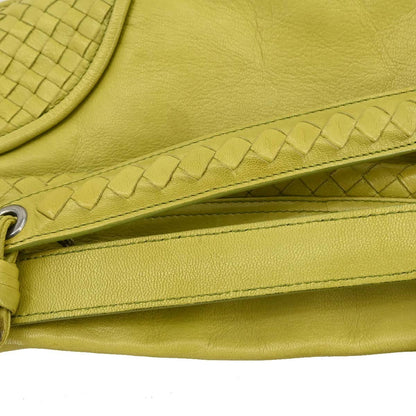 Bottega Veneta Intrecciato Shoulder bag Leather, GREEN, LEATHER, Shoulder bag
