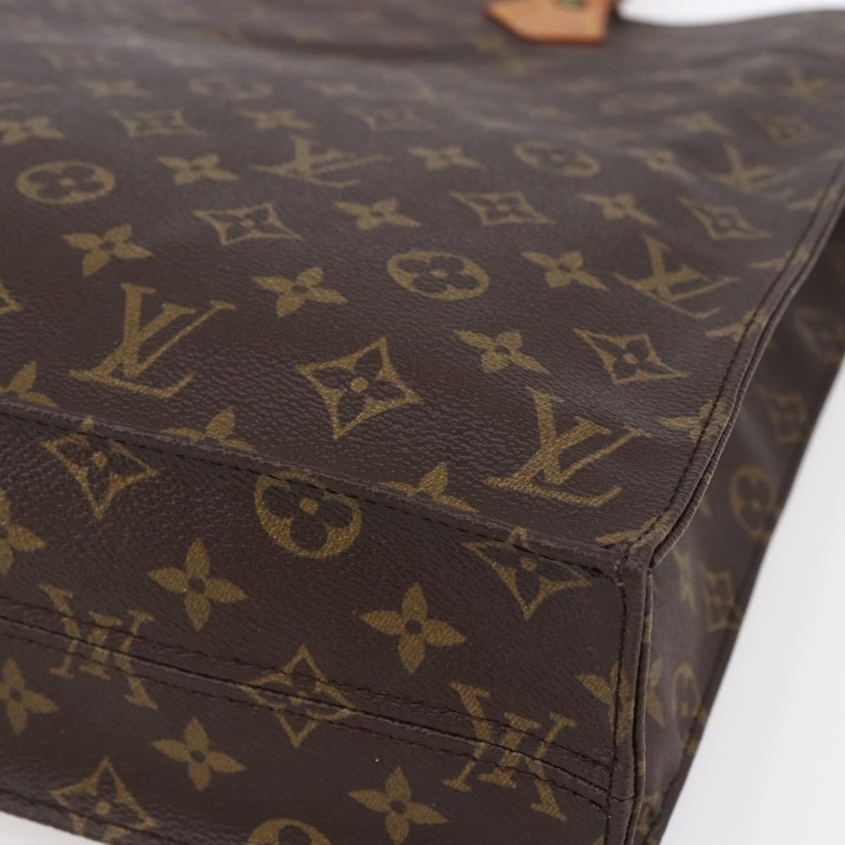 Louis Vuitton Sac Plat Bag Monogram Canvas, BROWN, CANVAS, Tote bag