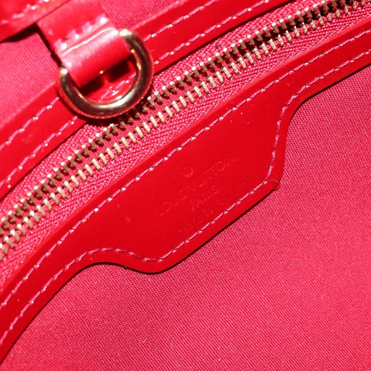 Louis Vuitton Wilshire Handbag Monogram Vernis, RED, PATENT_LEATHER, Handbag