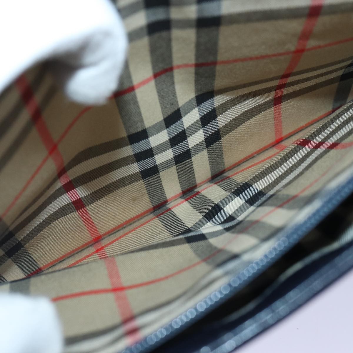 Burberry Vintage Shoulder Bag Nylon, NAVY, NYLON, Shoulder bag