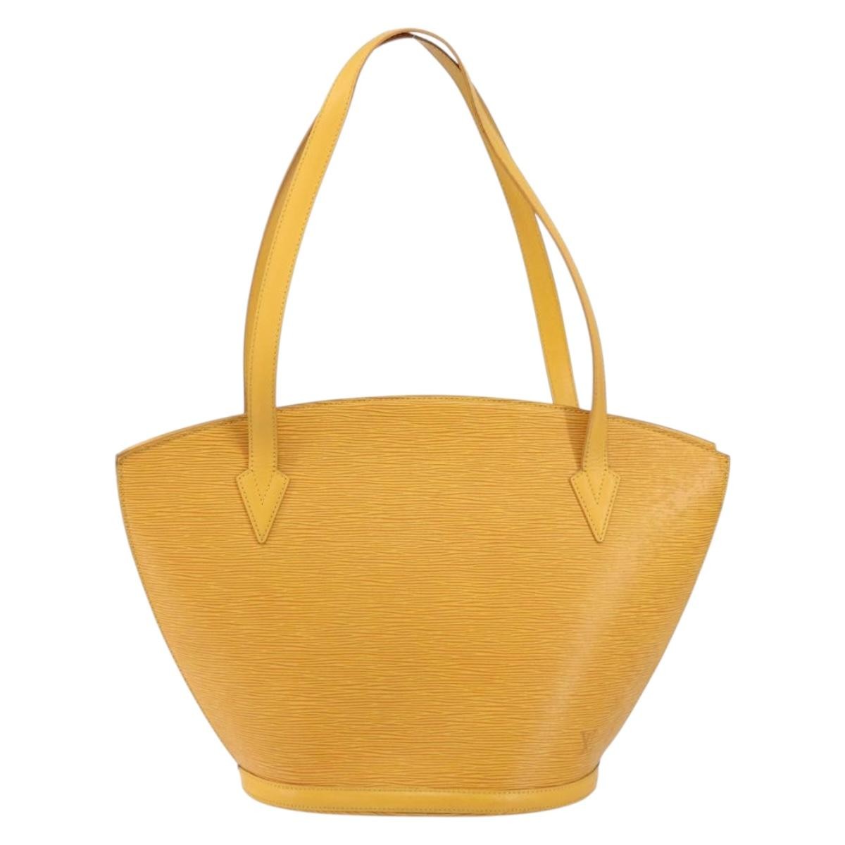 Louis Vuitton Saint Jacques Handbag Epi Leather, YELLOW, LEATHER, Handbag