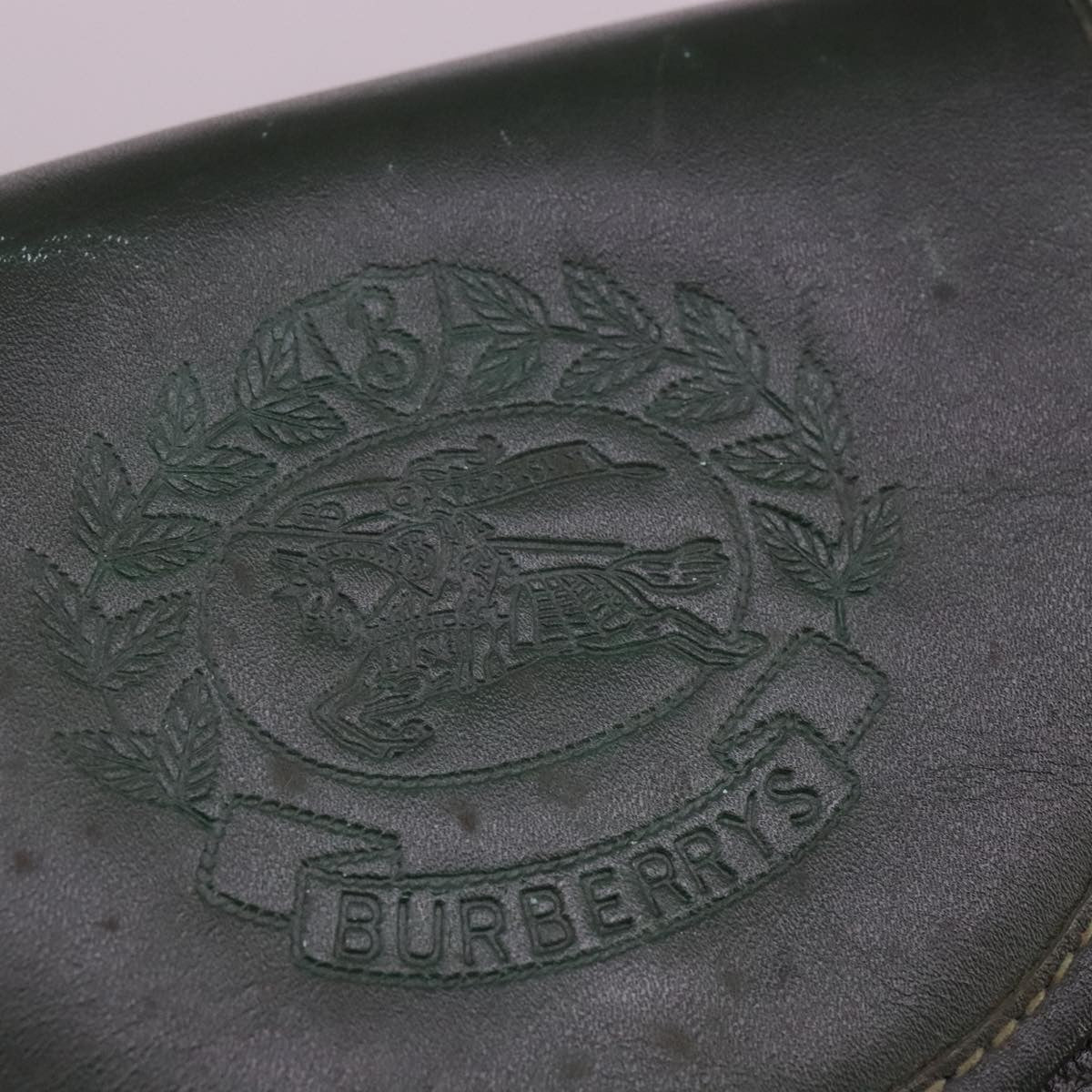 Burberry Vintage Shoulder Bag Leather, GREEN, LEATHER, Shoulder bag