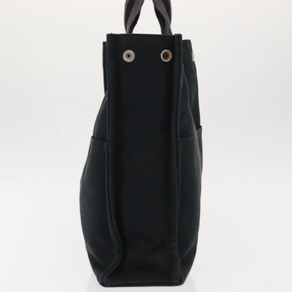 Hermes Fourre Tout Tote Canvas, BLACK, CANVAS, Tote bag