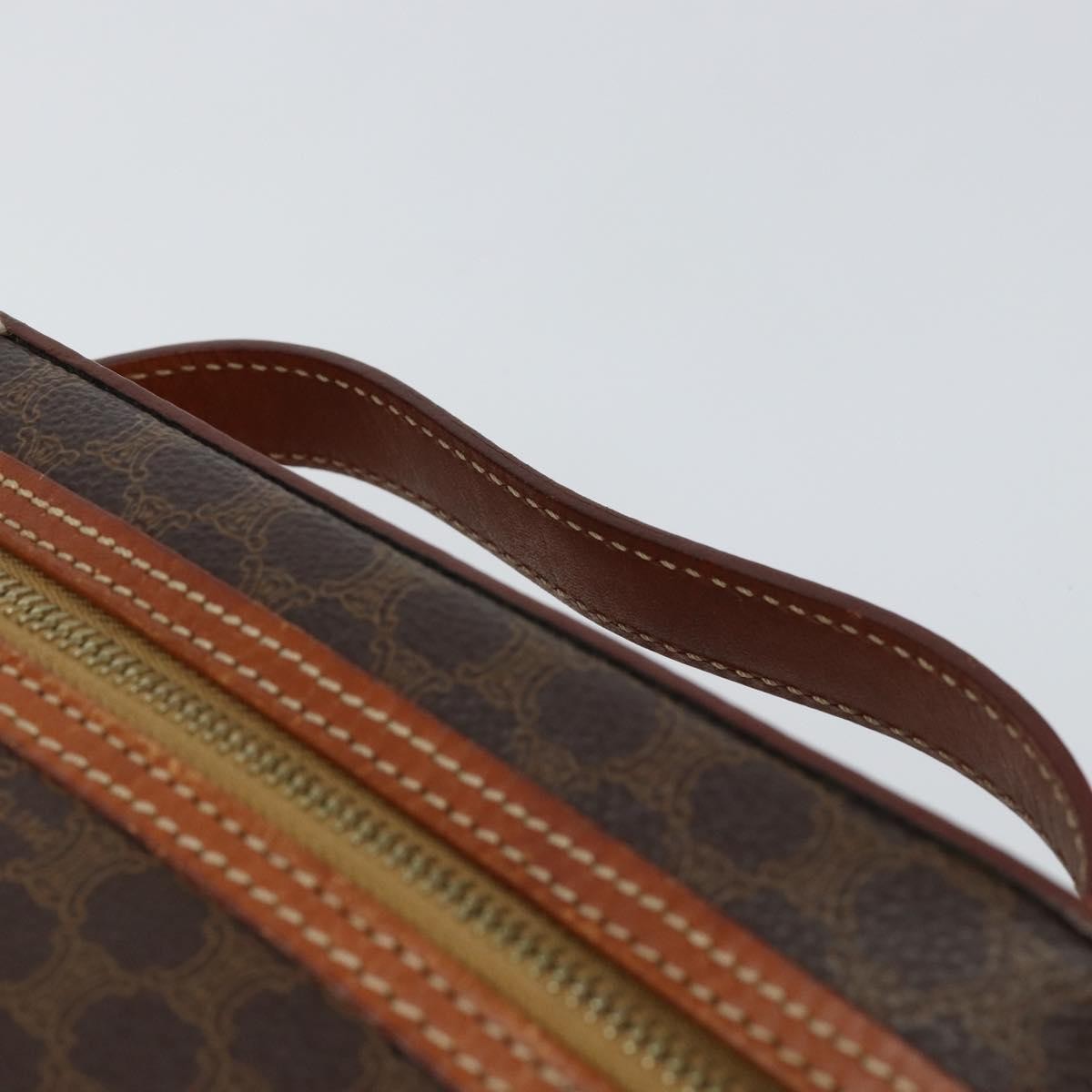 Celine Macadam Vanity Bag Canvas, BROWN, CANVAS, Handbag