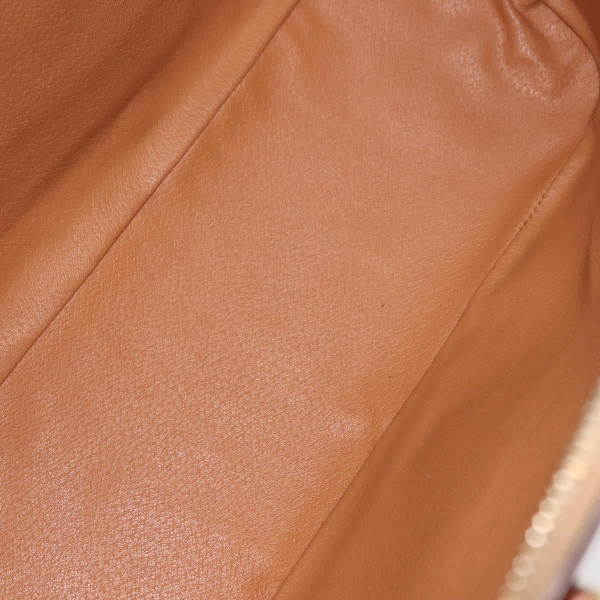 Celine Vintage Macadam Handbag Canvas, BROWN, CANVAS, Handbag