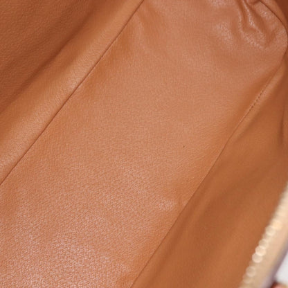 Celine Vintage Macadam Handbag Canvas, BROWN, CANVAS, Handbag