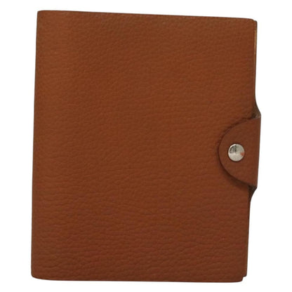 Hermes Ulysse Agenda Cover Leather, BROWN, LEATHER, Clutche & pouche